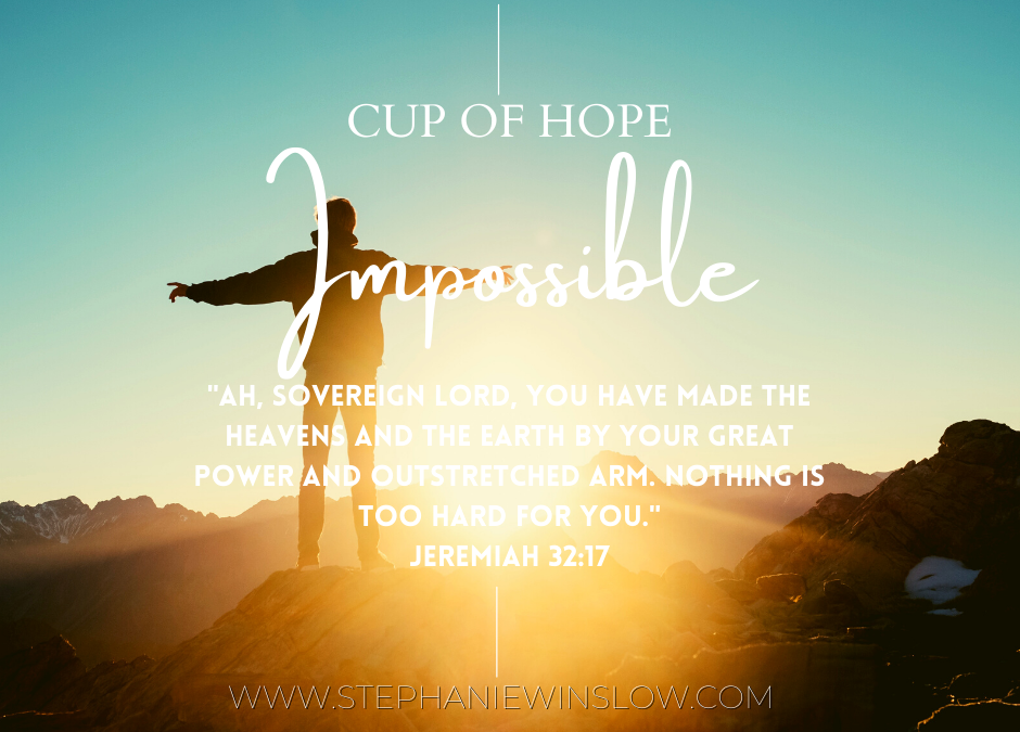 Live by faith, not by sight: Impossible