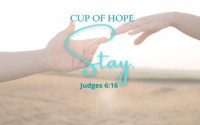 Cup of Hope: Stay: Resist Shame, Fear and Doubt